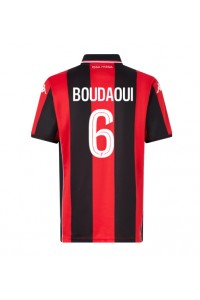 OGC Nice Hicham Boudaoui #6 Voetbaltruitje Thuis tenue 2025-26 Korte Mouw